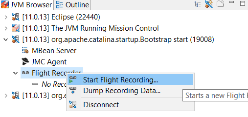 JFR JMC browser